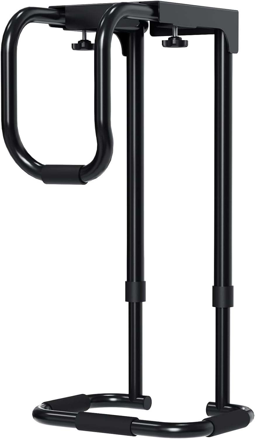 Univivi Heavy Duty Single Arm Under Desk PC Mount, Adjustable Width, Black