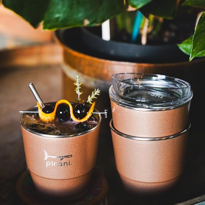 Pirani 10 oz. Insulated Stackable Wine and Whiskey Tumbler