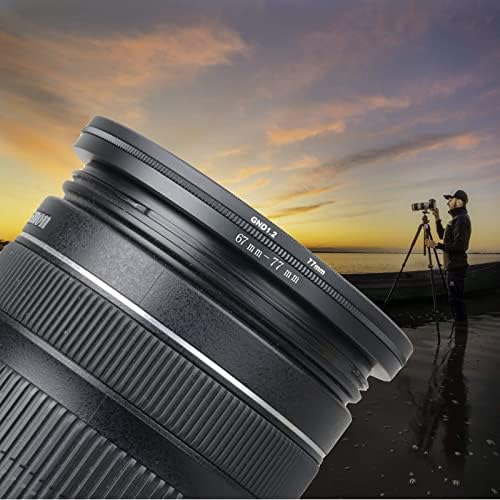 46mm to 62mm Step-Up Ring Filter Adapter for All Brands UV ND CPL Metal Ring Step-Up Rings Adapter Filter (46mm-62mm)