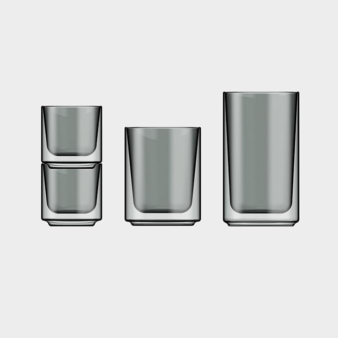 Terra Kaffe Fog Picco Espresso Glasses - 3 oz