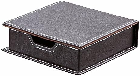 KINGFOM 5PCS Desk Organizer and Accessories Set, Pu Leather Office Supplies with Multifunction Desktop Organizer Storage Box, Tissue Holder, Mouse Pad, Note Paper Holder, Pencil Holder for Desk Brown
