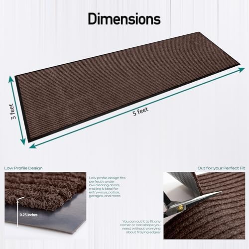 MaxMat® 4-Pack Extra Large Commercial Floor Mat, 3 x 5 Feet Heavy Duty