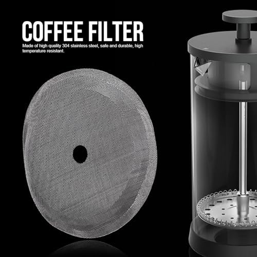 Coffee Filter Mesh, 5Pcs 304 Stainless Steel Coffee Filter Portable Detachable Coffee Pot Mesh Filter Accessory For Family Coffee Making Tool (Small-350ml)