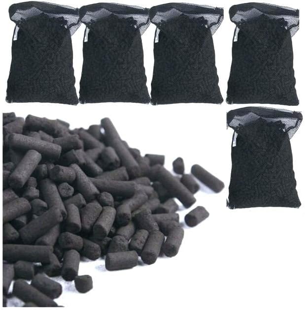 Wave Point Premium Activated Carbon Charcoal Pellets in Media Bag, 5/10 / 15/20