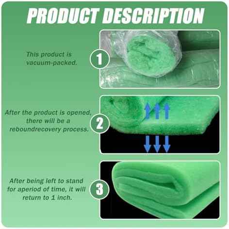 2PC Aquarium Filter Floss - 12" x 78" (6.5ft per roll) - Total 13ft