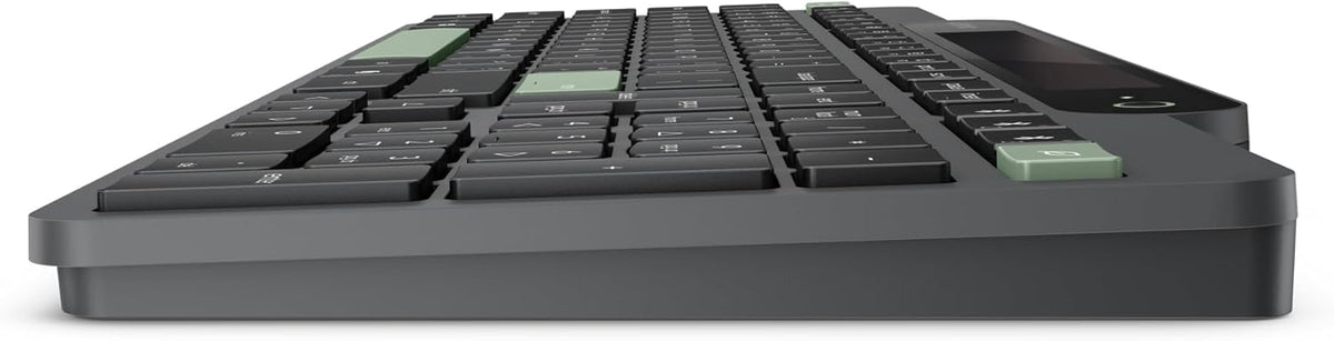 Lenovo 800 Self-Charging Bluetooth Keyboard, Uses Ambient Light, Bluetooth 5.1, Supports 3 Devices, Battery Free, Wireless, Grey