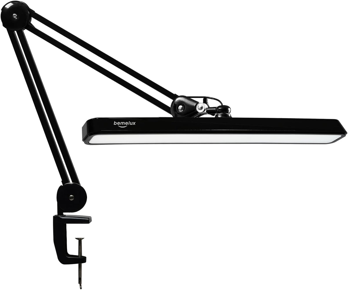 LED Architect Desk Lamp with Clamp, 24W 2000LM, Black
