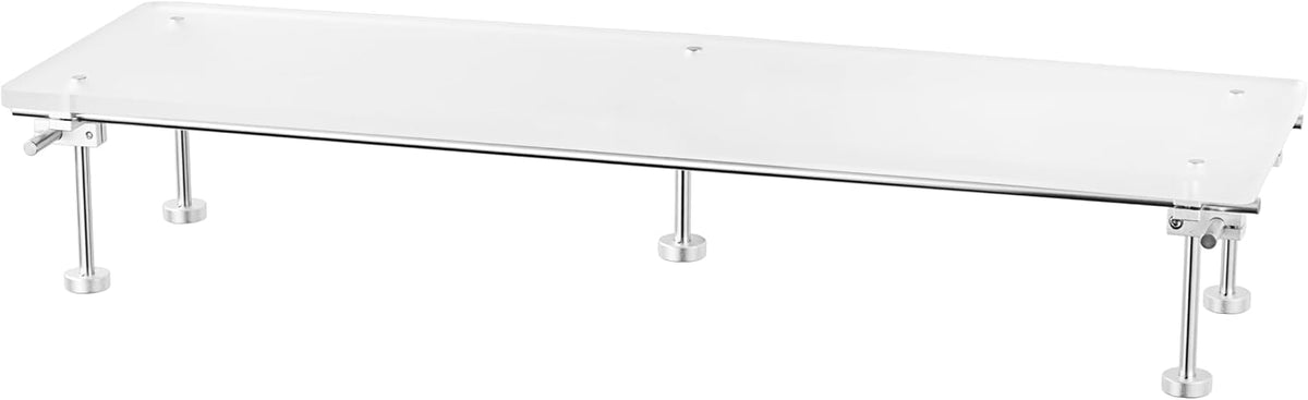 Desk Organizer and Accessories, Computer Monitor Stand for Desk, 31.5" Diy Acrylic Monitor Riser for Desk Accessories