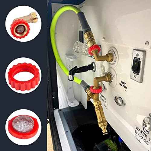Lead-Free Brass 90 Degree Hose Saver,90°Hose Elbow Fitting Quick