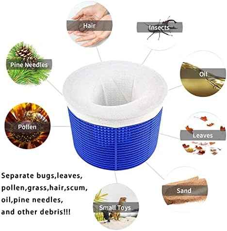 100-Pack Pool Skimmer Socks, Pool Filter Socks Works Perfect with Pool Skimmer for Inground and Above Ground Pool Skimmer Basket/ Hot Tub Filter, Ultra Fine Mesh Socks Filter Debris and Leaves