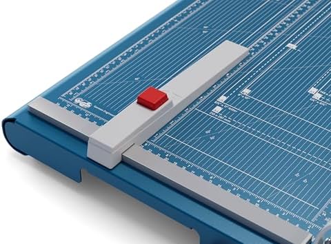 Dahle 565 Premium Guillotine Trimmer, 15" Cut Length, 35 Sheet Capacity, Self-Sharpening Blade, Automatic Clamp, w/Safety Guard