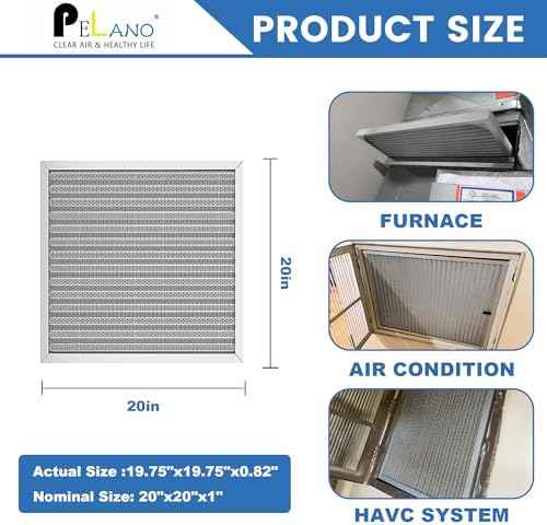 20x20x1 Reusable Electrostatic HVAC Furnace Air Filter
