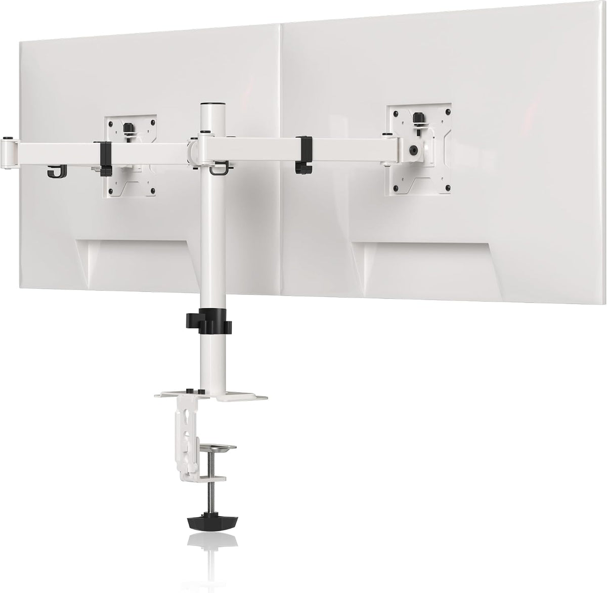 Pholiten Dual Monitor Stand for 2 Screens up to 38Inches, White