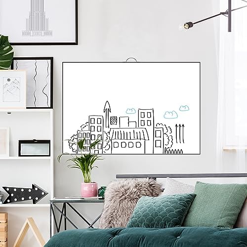Large Dry Erase White Board for Wall, Magnetic Whiteboard, Aluminum Frame