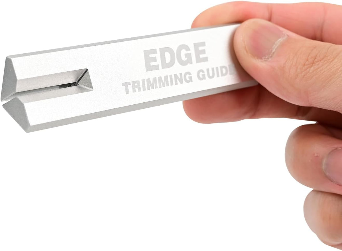 FOSHIO Aluminum Edge Trimming Guide Cutting Template Tool for Right Angle Cutting Straight, Accurate Marking and Trimming Straight Lines for Wallpaper, Vinyl Wrap, Craft Projects