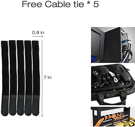 2-Pack 19 Inch 1U Cable Management Horizontal Cable Rack Mount Manager with mounting Screws for Service Rack Cabinet 24 Slot with Cover