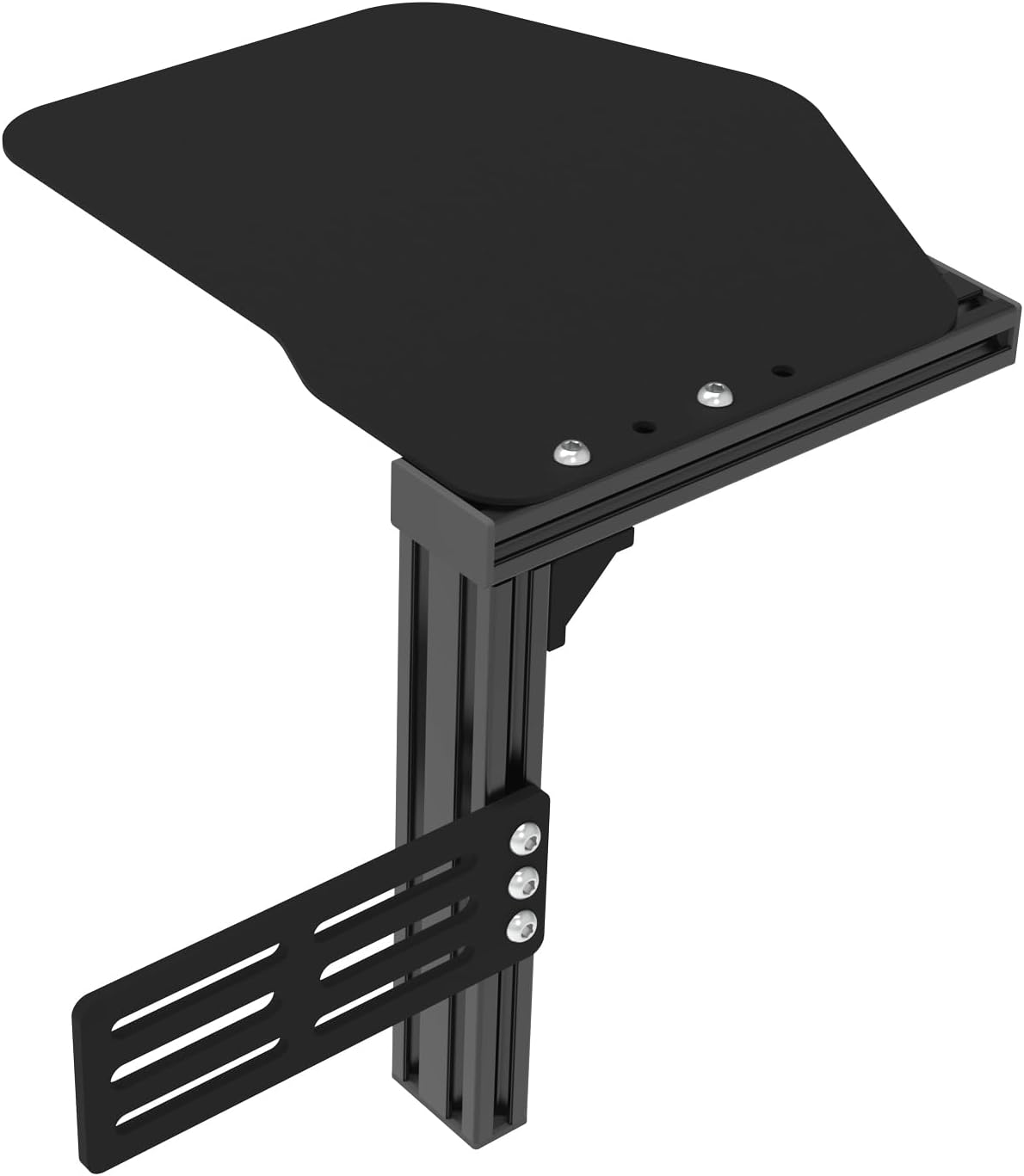 EG STARTS 1x Metal Extend Mouse Pad Holder Platform, Adjustable Horizontally & Height for Desk & Chair Extend Metal Computer Mouse Desk Mount Pads, Flight Joystick Mount Extension Attachment