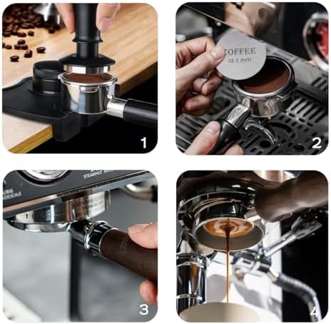 Puck Screen 58.5mm Reusable Puck Screen for Espresso Portafilter, 1.7mm Thickness 150μm 316 Stainless Steel Screen Filter Basket Compatible with Espresso Machine