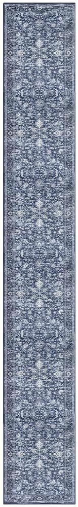 KILOCOCO Hallway Runner 2.6x18 Rug Runner Printed Vintage Floral Washable