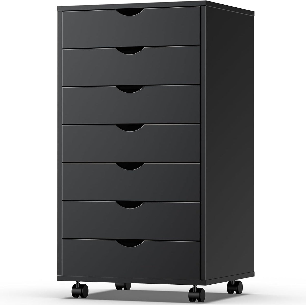 Sweetcrispy 7 Drawer Wooden Dresser, Storage Cabinets, Room Organization