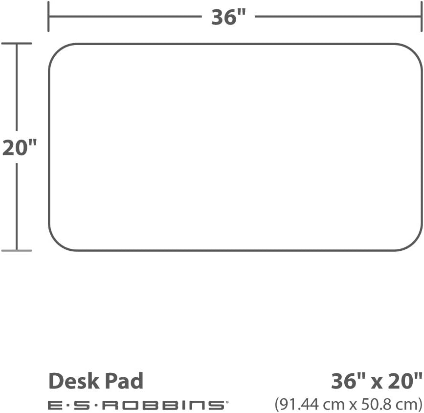 ES Robbins 120758 Natural Origins Desk Pad, 36 x 20, Matte, Black (ESR120758)