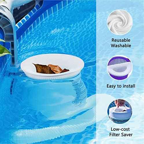 100-Pack Pool Skimmer Socks, Pool Filter Socks Works Perfect with Pool Skimmer for Inground and Above Ground Pool Skimmer Basket/ Hot Tub Filter, Ultra Fine Mesh Socks Filter Debris and Leaves
