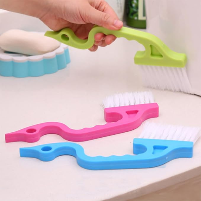 8pcs Window Groove Cleaning Brush Set Wet and Dry Scrubber Brushes