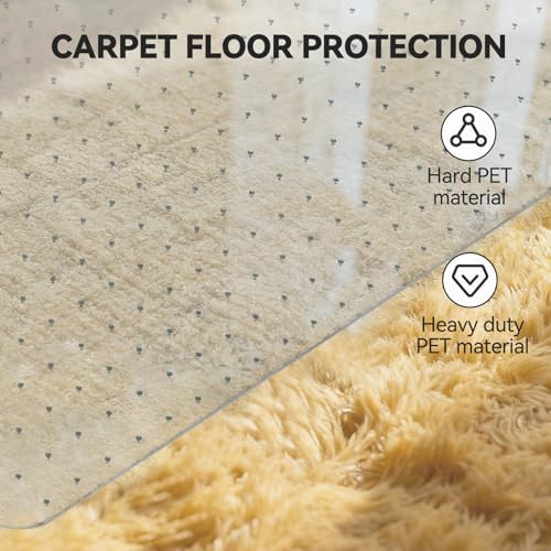 36"x48" Office Chair Mat for Carpet Floor Flat Shipping