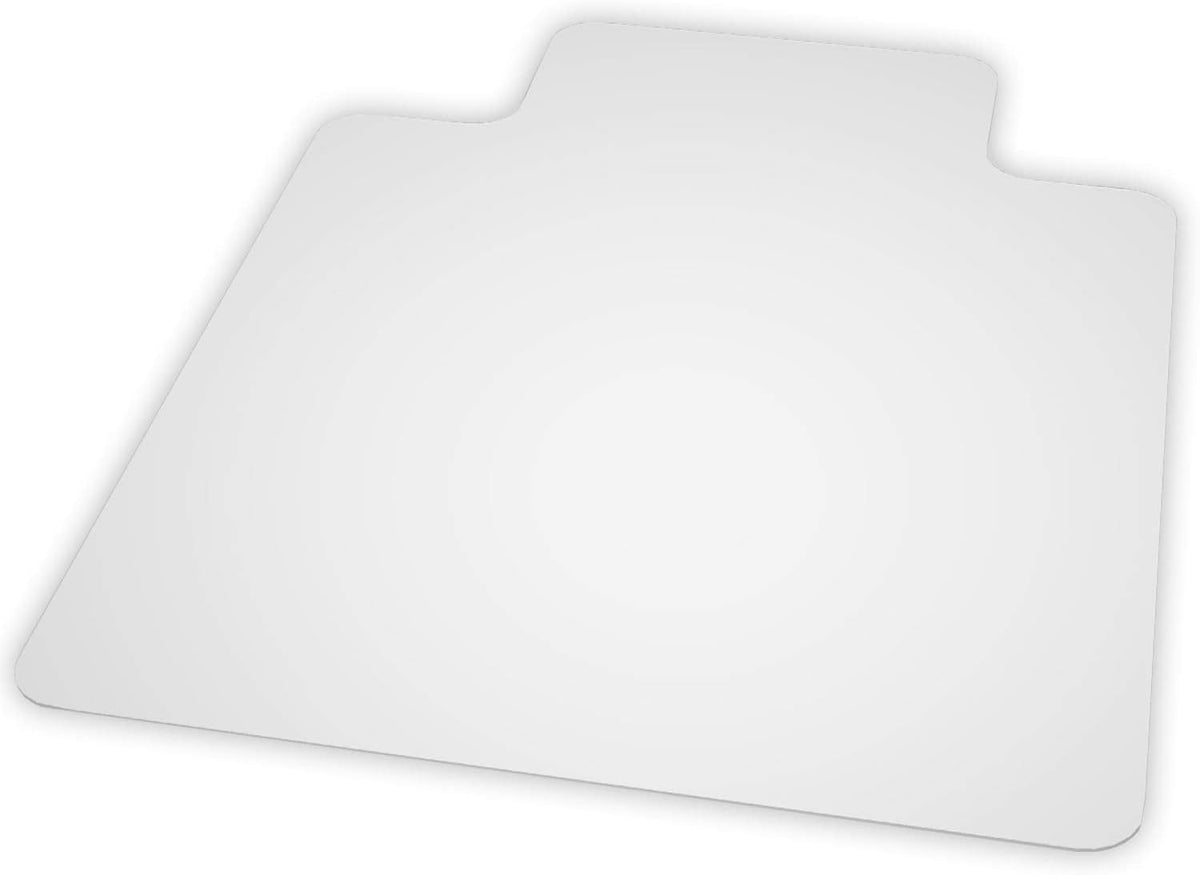 ES Robbins EverLife 45-Inch by 53-Inch Multitask Series Hard Floor with Lip Vinyl Chair Mat, Clear, Heavy use (132133)
