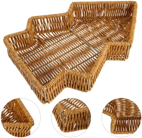 2pcs Shelf Baskets for Storage Small Space Stackable Christmas Organizer