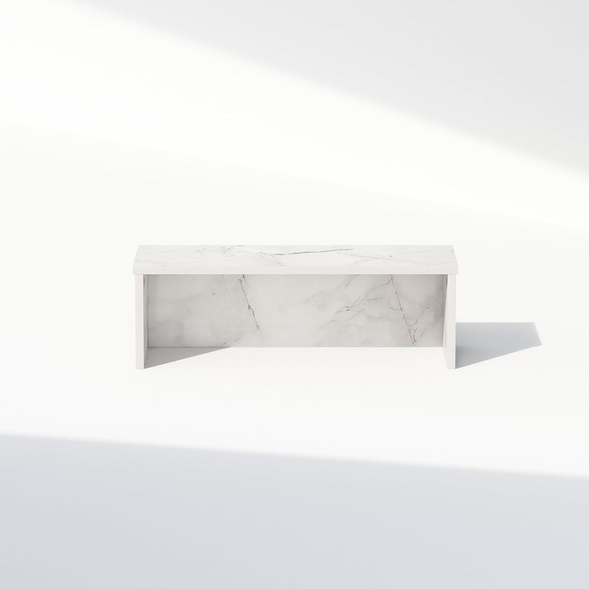 Furinno Classic Desk Organizers and Accessories, 18-Inch Desk Organizer, Desktop Organizer, for Office Supplier, Marble White