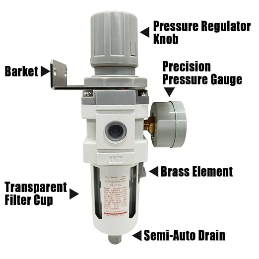 1/2" NPT Air Filter Pressure Regulator Combo Water Separator