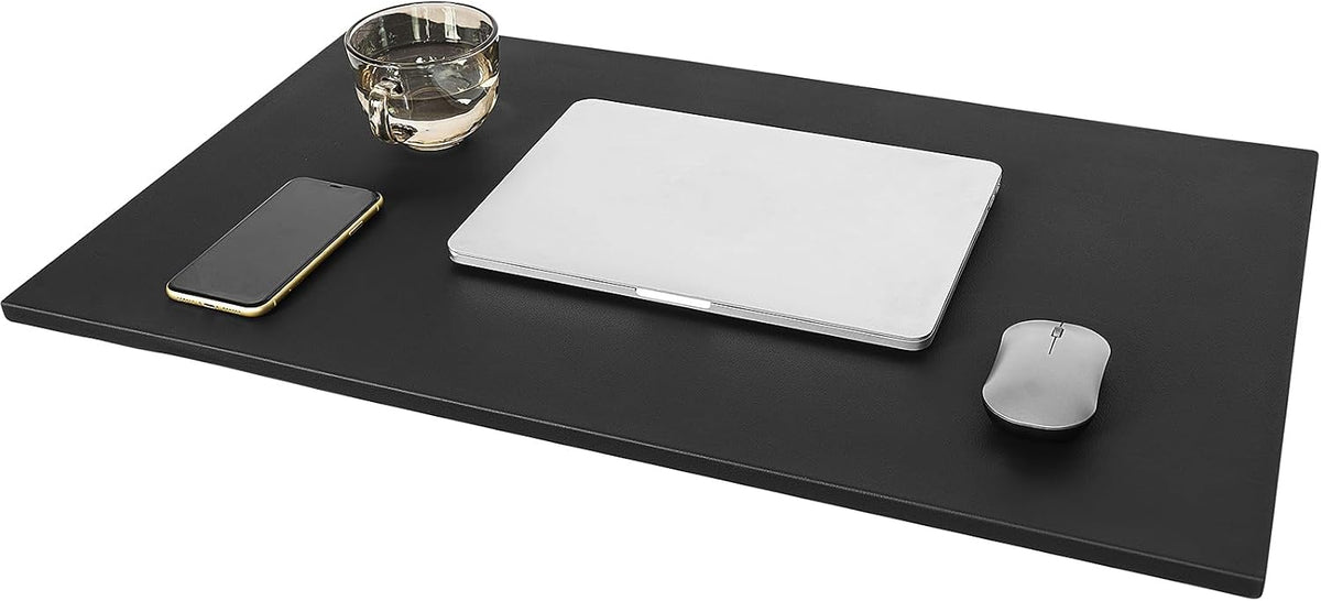 Desk Mat with Edge Protector for Keyboard and Mouse, Desk Pad with Lip