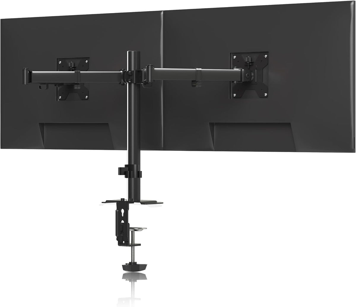 Pholiten Dual Monitor Mount for up to 42Inches, Supports 22 lbs Each