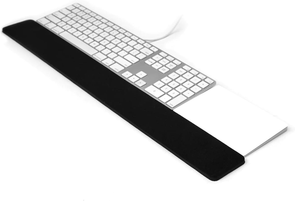 GRIFITI Slim Wrist Pad 24" x 4" x 0.375" Inch Extra Long Soft Profile Keyboard & Mousepad Wrists Rest for 1/4 Inch Thick Keyboard with Trackpad or Mouse Ergonomic Support