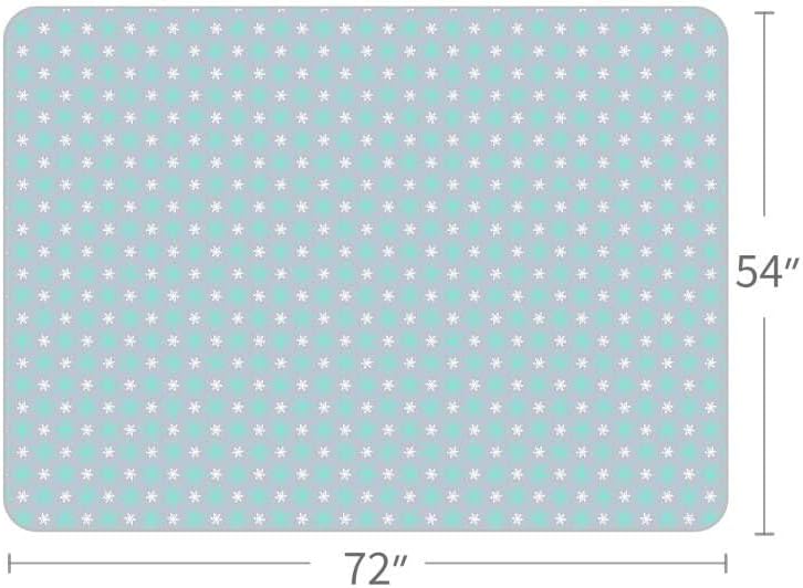 Extra Large Splat Mat, Waterproof Non Slip Floor Splash Mat 54"x72", Flower