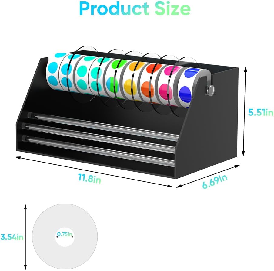 Acrylic Sticker Label Roll Dispenser - Label Dispenser Sticker Roll Holder