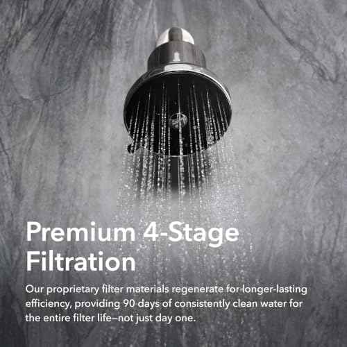 AquaTru Shower - Advanced Shower Filter Removes Impurities from Hard
