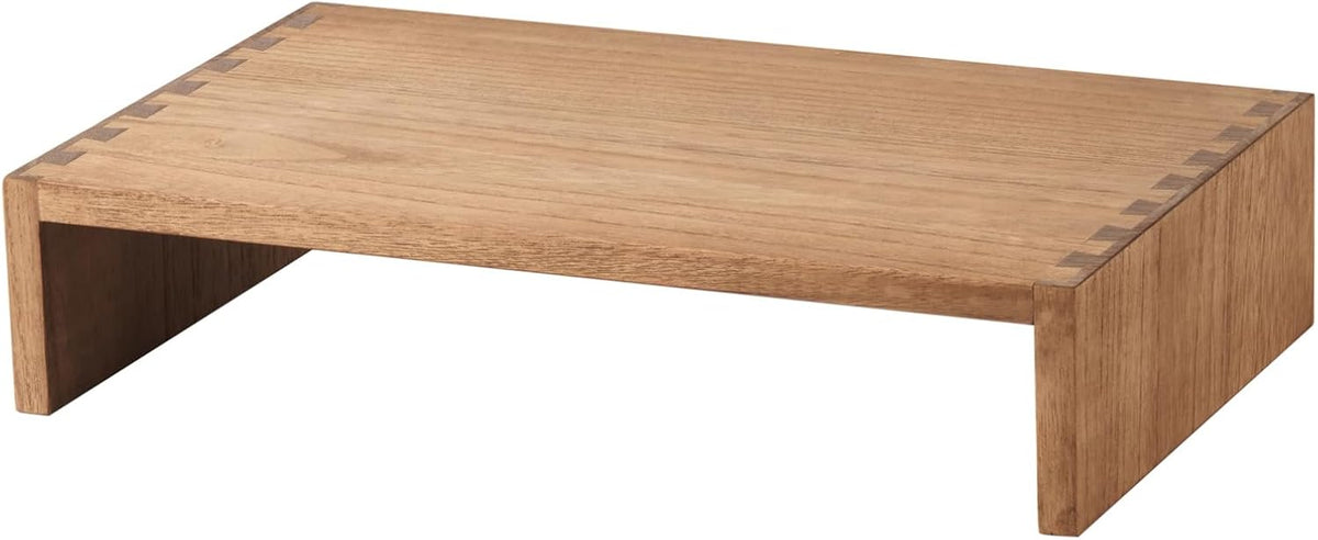 KIRIGEN Wood Monitor Stand Riser for Desk, 15.39 Inch, Brown 39-DBR