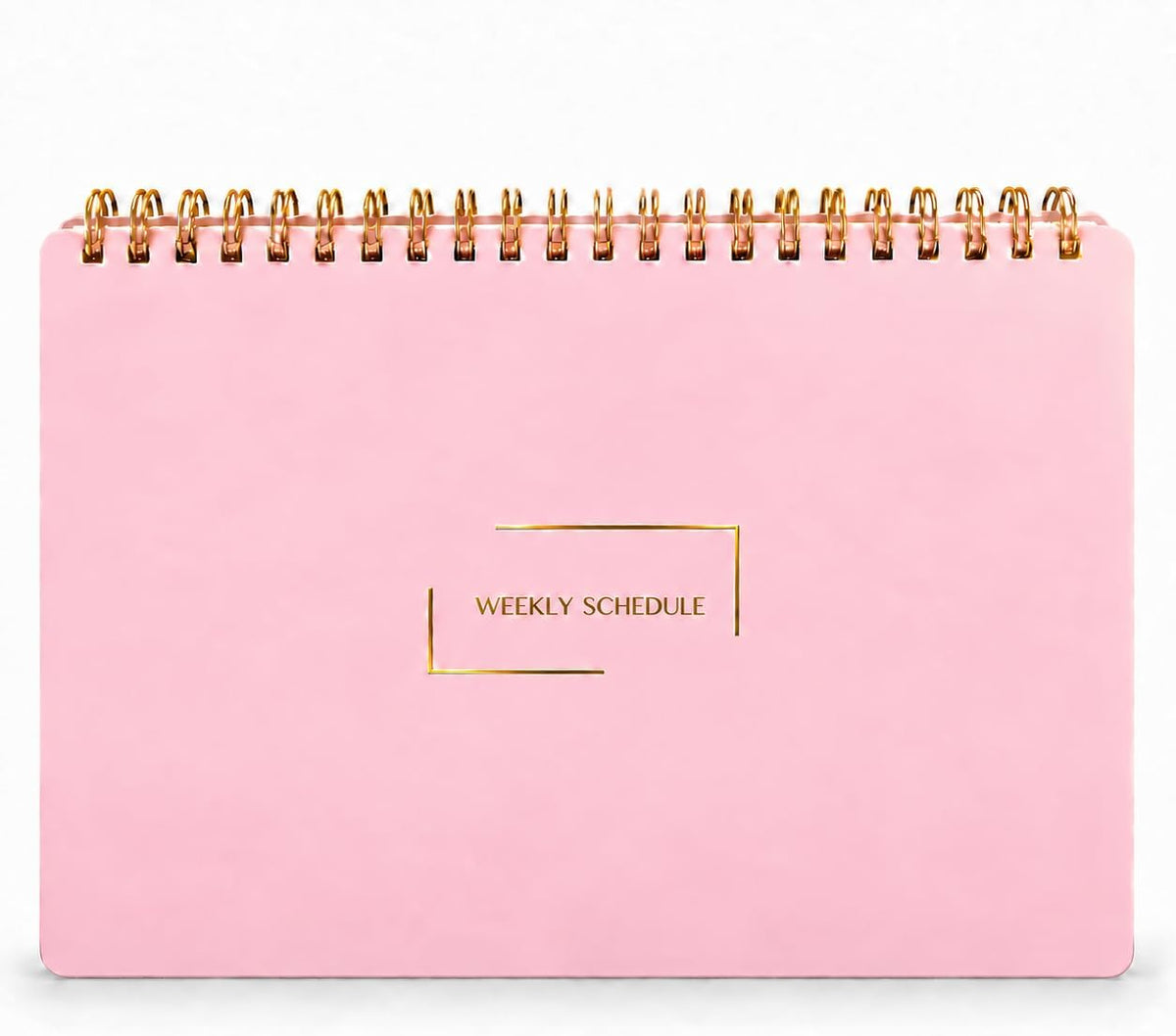 Undated Weekly Schedule, Hourly Spiral Work Planner Notebook