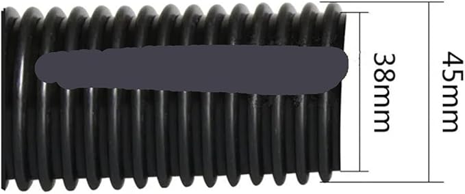 Industrial Vacuum Cleaner Black Pipe EVA Hose Diameter 32mm 35mm 38mm 40mm 45mm