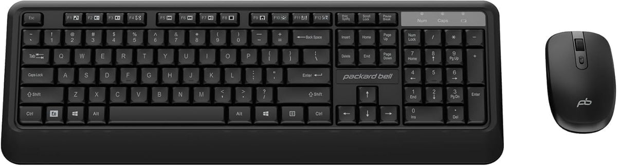 Packard Bell airFrame 21" FHD Monitors + Wireless Keyboard & Mouse, VESA Mount Compatible, HDMI/VGA, Tilt, Slim Bezel, for Home, Office, Light Gaming – 2 Pack