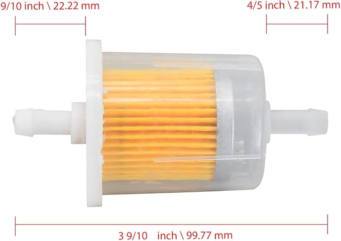 5/16" Inline Fuel Filter 12581-43012 Diesel Gasoline Fuel Filter 12581-43010