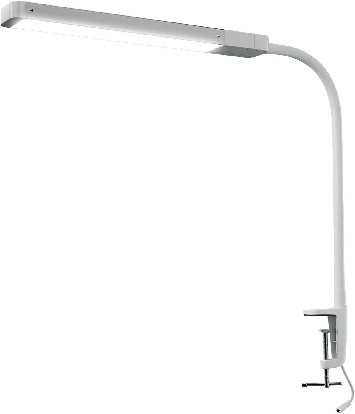 LK LISA KON LED Desk Lamps for Home Office, Eye-Caring Desk Light, Economic Nail Lamp for Desk, Dimmable Table Lamp, Reading lamp with Strong Fastening and Clamp