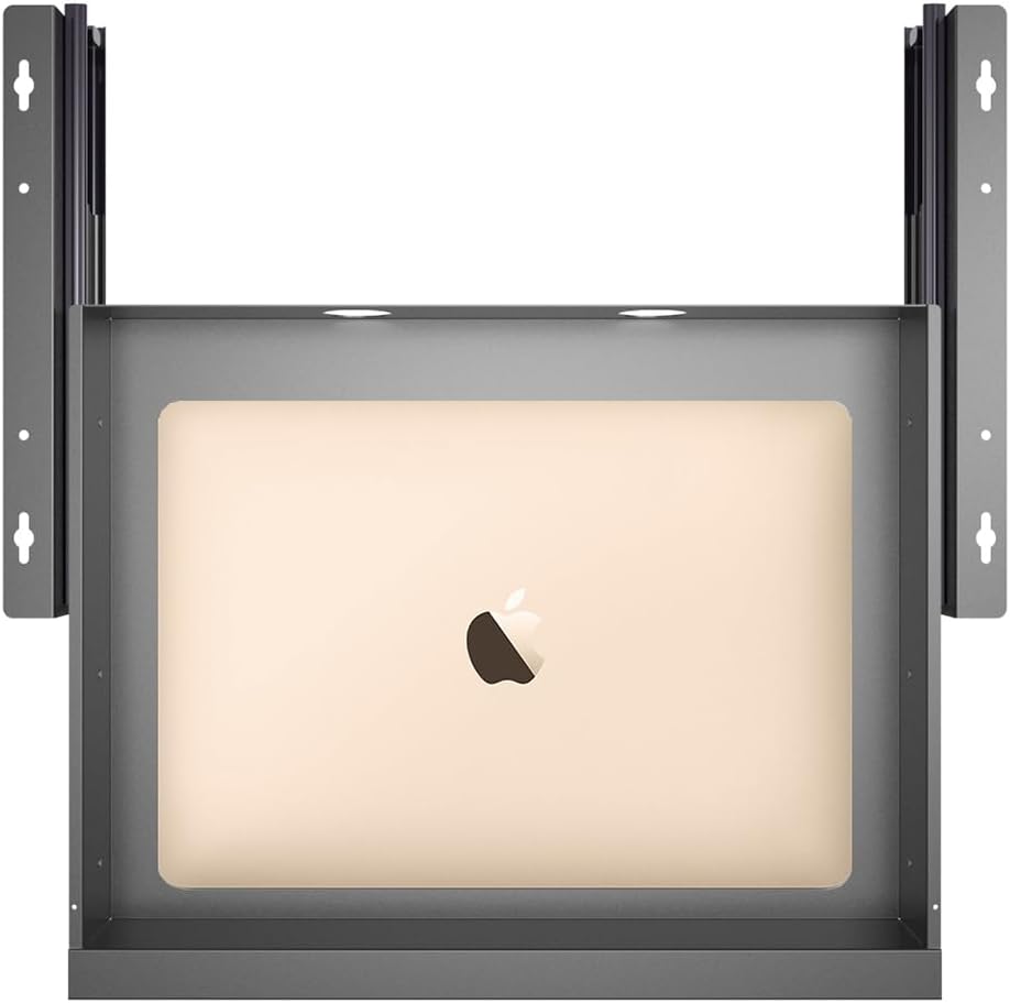 Under Desk Mounted Sliding Pull-out Drawer W 19.2" x D 13.4"
