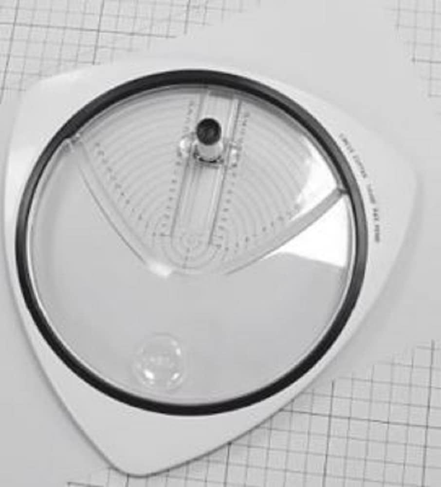 Rayher Circle Cutter for Crafting with 3 Replacement Blades, Paper Trimmer for Circles with a Diameter of 2.6–15 cm