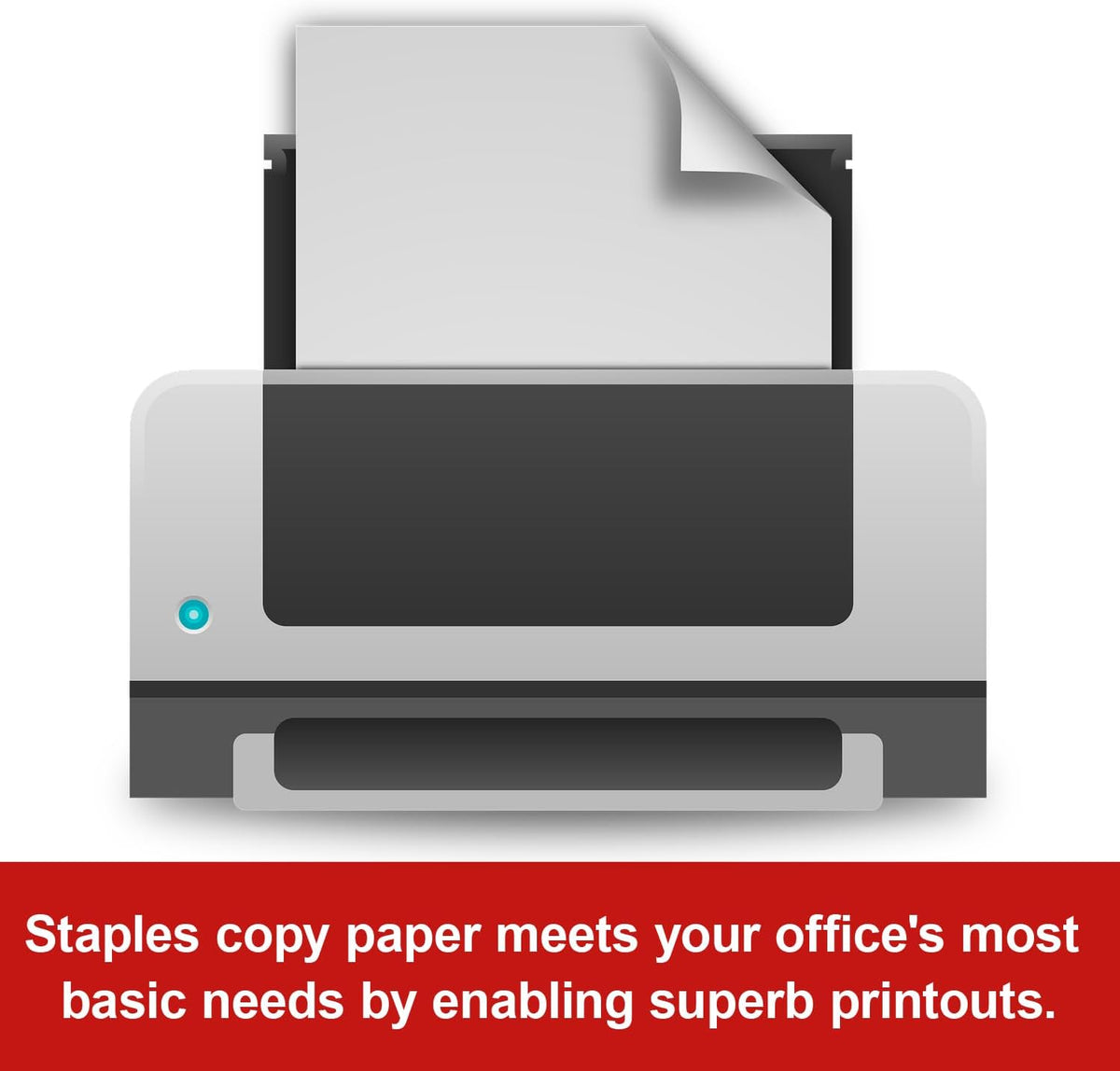 Staples Copy Paper, 11x17 Inch Ledger Size, 92 Brightness, 20 lb., 500/Ream