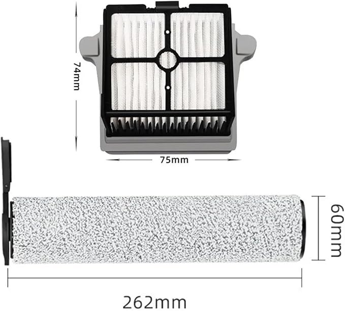 Compatible for Tineco ，Floor One S7， Steam Main Brush Hepa Filter ，Compatible