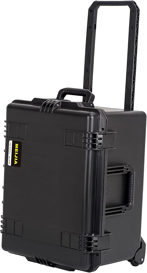 MEIJIA Portable All Weather Waterproof Rolling Hard Camera Case