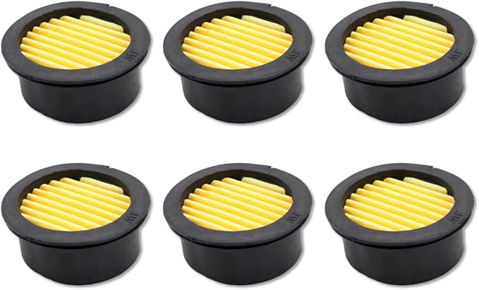Pack of 6 Air Compressor Silencer Replacement Elements, Air Compressor Intake